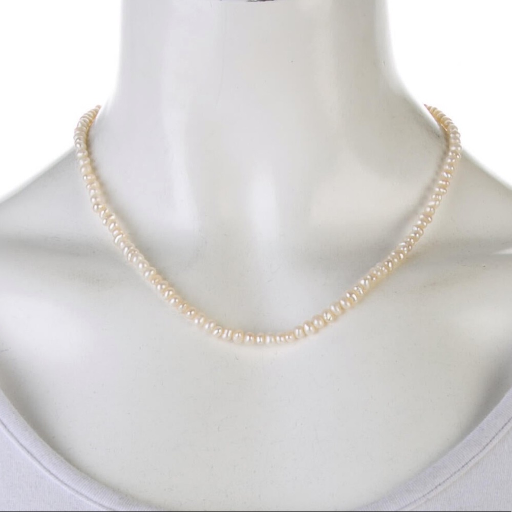 21K Vintage 17” Pearl Strand Necklace